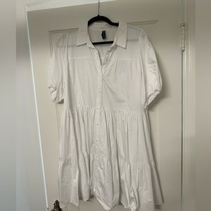 Zara white dress size XL